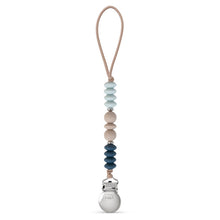 Load image into Gallery viewer, Adora Baby Silicone Paci Clips- Denim Trio