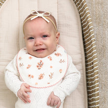 Load image into Gallery viewer, Adora Baby Muslin Bib- Rose Floral