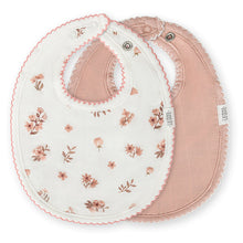 Load image into Gallery viewer, Adora Baby Muslin Bib- Rose Floral