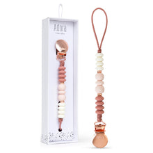 Load image into Gallery viewer, Adora Baby Silicone Paci Clips- Rosewood Trio