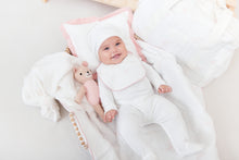Load image into Gallery viewer, Kipp Baby Pink Fawn Padded Crib Blanket with Matching Pillow and Doll

