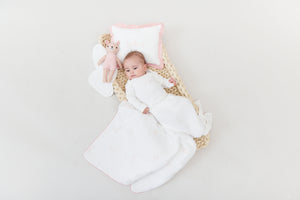 Kipp Baby Stone Fawn Padded Crib Blanket with Matching Pillow and Doll