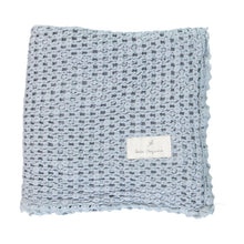 Load image into Gallery viewer, Bebe Organic Atlantic Waffle Blanket