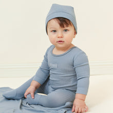 Load image into Gallery viewer, Kipp Baby Sage Twill Tape Stretchie and Beanie
