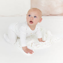 Load image into Gallery viewer, Kipp Baby Pink Velour Metalic Layette Set

