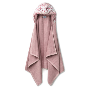 Zandino Leo Wildrose/Snowy Rose Oversized Hooded Towel