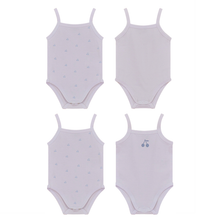Load image into Gallery viewer, Bebe Bella White/Blue Baby Undershirts With Cherry Print
