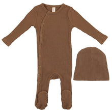 Load image into Gallery viewer, Lilette by Lil Legs Caramel Season&#39;s Pallette Rib Stretchie (and beanie)
