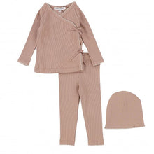 Load image into Gallery viewer, Parni Pink Ribbed 3 Piece Set
