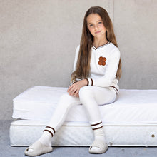 Load image into Gallery viewer, Noggi Copper Emblem and Trim Loungewear Set- Ivory
