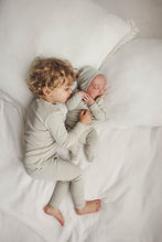 Load image into Gallery viewer, Lilette Sage Heather Stripe Layette Set
