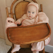 Load image into Gallery viewer, Ely&#39;s and Co Pink Whip Stitch Stretchie and Bonnet
