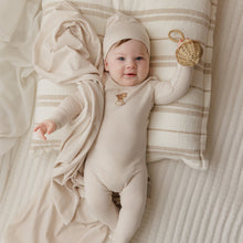 Load image into Gallery viewer, Ely&#39;s and Co Pink Organic Bear Collection Stretchie and Beanie
