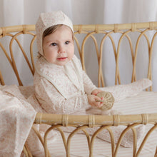 Load image into Gallery viewer, Ely&#39;s and Co Ivory/Pink Vine Collection Layette Set
