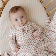 Load image into Gallery viewer, Ely&#39;s and Co Mauve Plaid Sheep Layette Set
