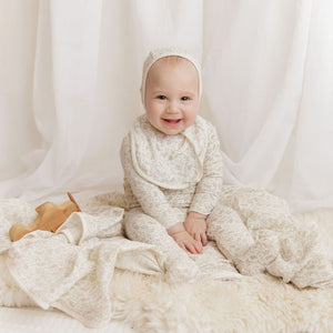 Ely's and Co Ivory/SageVine Collection Layette Set