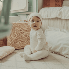 Load image into Gallery viewer, Lovely Littles Blue Bluebelle Stretchie and Beanie
