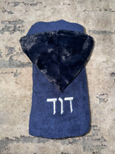 Load image into Gallery viewer, Winx + Blinx Cozy Navy Oversized Hooded Towel
