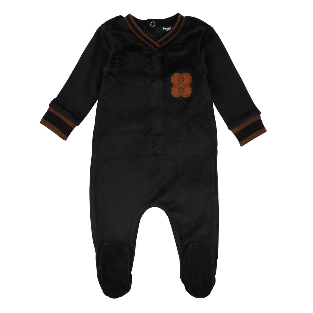 Noggi Copper Emblem and Trim Stretchie- Black