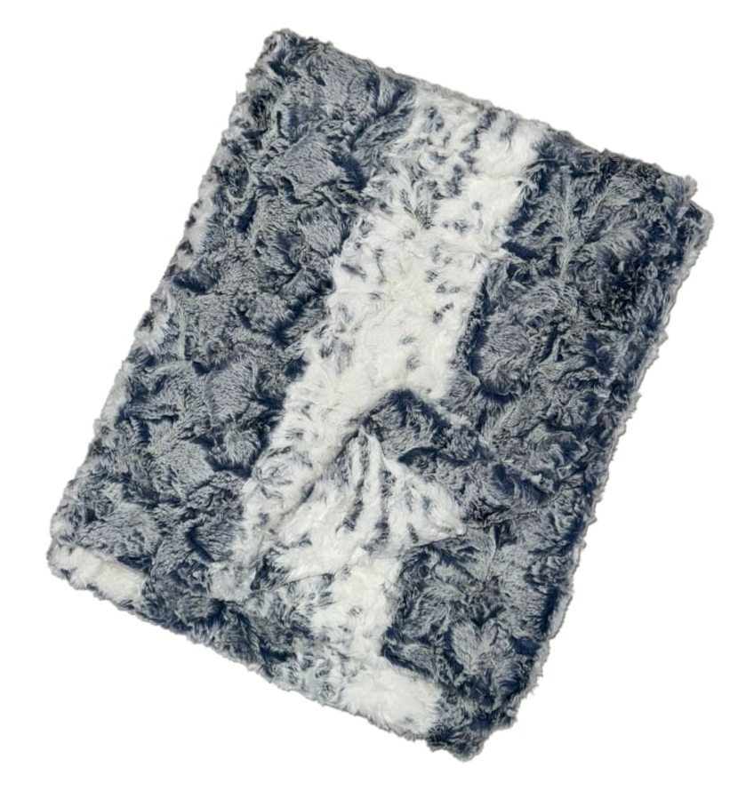 Zandino Theodore Denim Minky Blanket