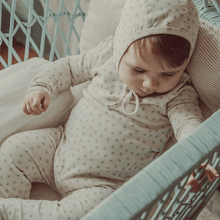 Load image into Gallery viewer, Lovely Littles Blue Roseberry Stretchie and Bonnet
