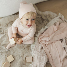 Load image into Gallery viewer, Lilette Dusty Pink Graphic Stretchie with Beanie

