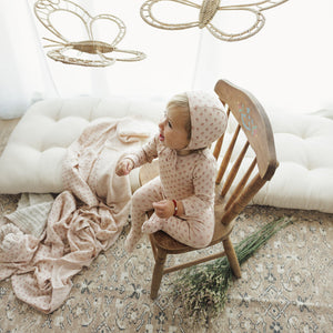 Lilette Dusty Pink Ballard Print Layette Set