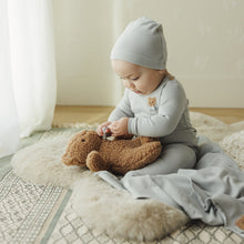 Load image into Gallery viewer, Lilette Cream Bear Applique Layette Set
