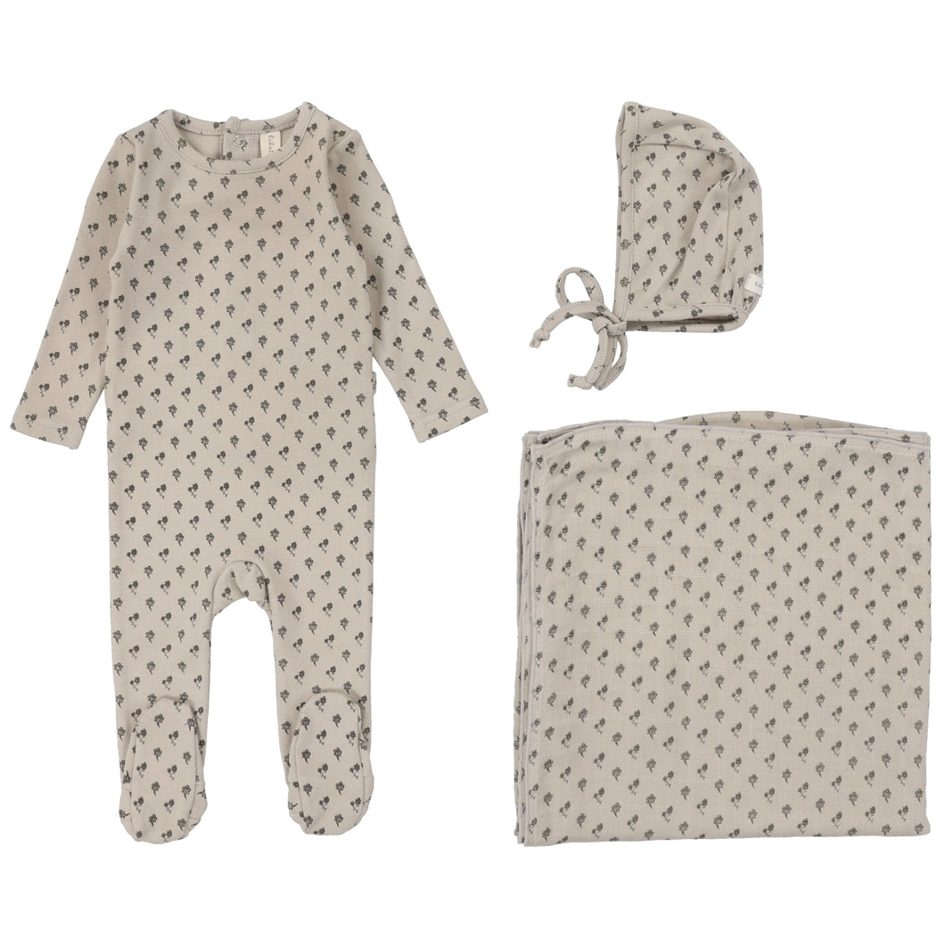 Lilette Oat Ballard Print Layette Set