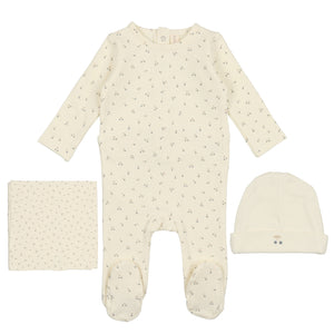 Lilette Blue Cherry Layette Set