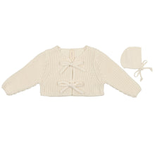 Load image into Gallery viewer, Lilette Cream Chunky Knit Shrug- Girl
