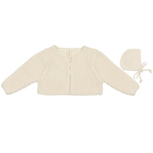 Load image into Gallery viewer, Lilette Cream Chunky Knit Shrug- Boy

