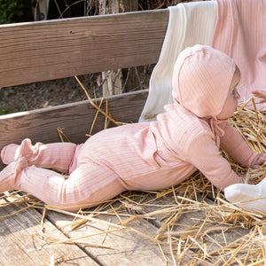 Bee & Dee Dusty Pink Classic Pointelle Collection Layette Set