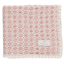 Load image into Gallery viewer, Bebe Organic Pink Retro Crochet Blanket
