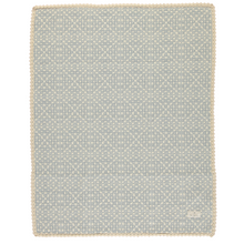 Load image into Gallery viewer, Bebe Organic Sky Blue Crochet Blanket
