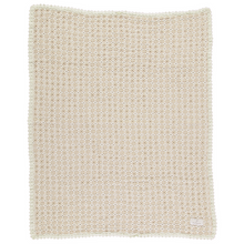 Load image into Gallery viewer, Bebe Organic Taupe Retro Crochet Blanket
