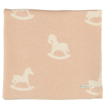 Load image into Gallery viewer, Bebe Organic Faded Rose Cuddle Horse Blanket
