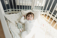 Load image into Gallery viewer, Ely&#39;s and Co Ivory/Blue Velour Center Floral Layette Set
