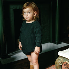 Load image into Gallery viewer, Analogie by Lil Legs Natural Chunky Knit Romper
