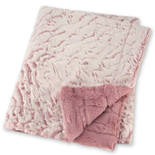 Load image into Gallery viewer, Zandino Evelyn Snowy Rose Minky Blanket
