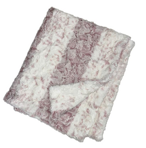 Zandino Theodore Mauve Minky Blanket