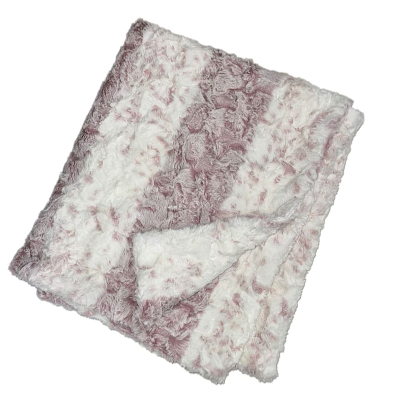 Zandino Theodore Mauve Minky Blanket