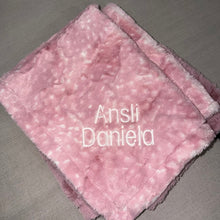 Load image into Gallery viewer, Winx + Blinx Doe Woodrose Minky Blanket
