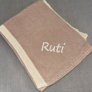 Domani Home Brunello Rose Baby Blanket