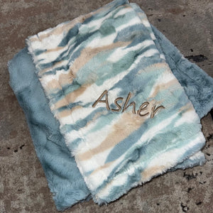 Winx + Blinx Himalayas Ocean Minky Blanket