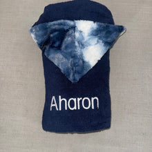 Load image into Gallery viewer, Winx + Blinx Sorbet Navy Oversized Hooded Towel
