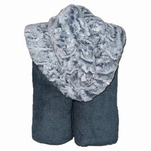 Load image into Gallery viewer, Zandino Evelyn Denim Ocean Towel Oversize Hooded Towel
