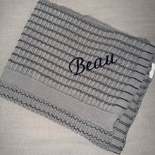 Load image into Gallery viewer, Domani Home Striated Scallop Baby Blanket- Blue
