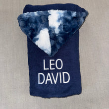 Load image into Gallery viewer, Winx + Blinx Sorbet Navy Oversized Hooded Towel
