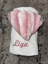 Load image into Gallery viewer, Winx + Blinx Plush Waves Woodrose Oversized Hooded Towel
